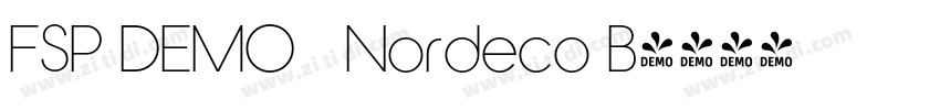 FSP DEMO   Nordeco B字体转换